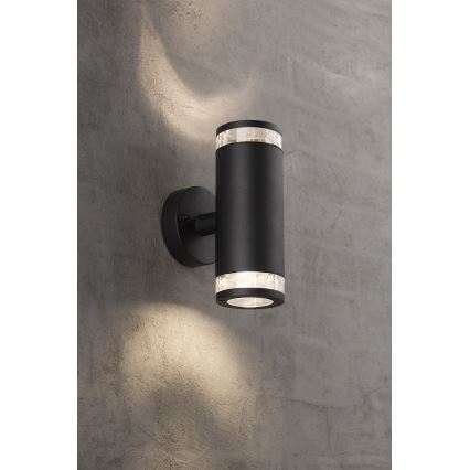 Nordlux - Välisseinale paigaldatav seinavalgusti BIRK 2xGU10/28W/230V IP44