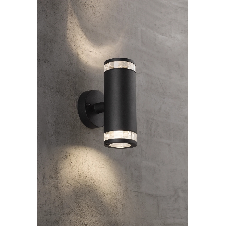 Nordlux - Välisseinale paigaldatav seinavalgusti BIRK 2xGU10/28W/230V IP44