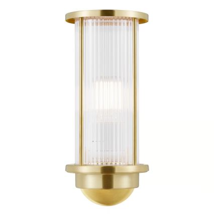 Nordlux - Välisseinale paigaldatav seinavalgusti LINTON 1xE27/15W/230V IP54 messing
