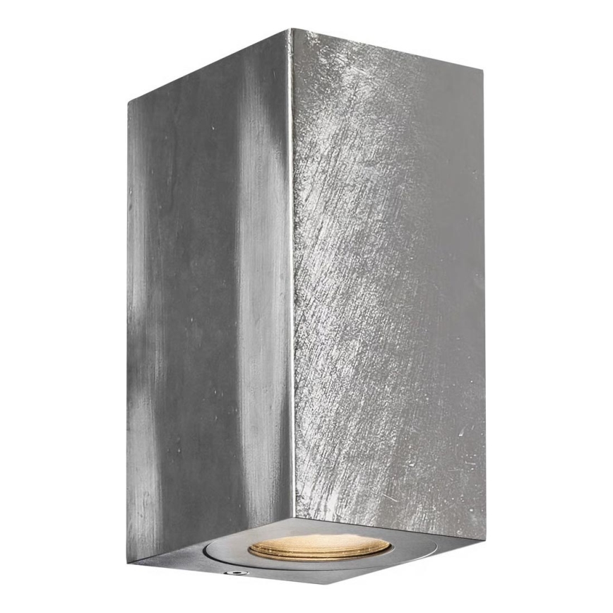 Nordlux - välisseinavalgusti CANTO 2xGU10/28W/230V IP44 hõbedane