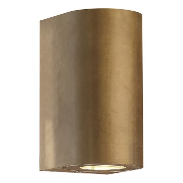 Nordlux - välisseinavalgusti CANTO 2xGU10/28W/230V IP44 messing