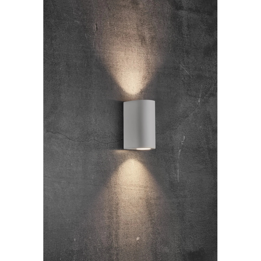 Nordlux - Välisseinavalgusti CANTO 2xGU10/28W/230V IP44 valge