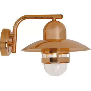 Nordlux - Välisseinavalgusti NIBE 1xE27/60W/230V IP54 vaskne