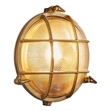 Nordlux - Välisseinavalgusti POLPERRO 1xE27/12,5W/230V IP64 messing