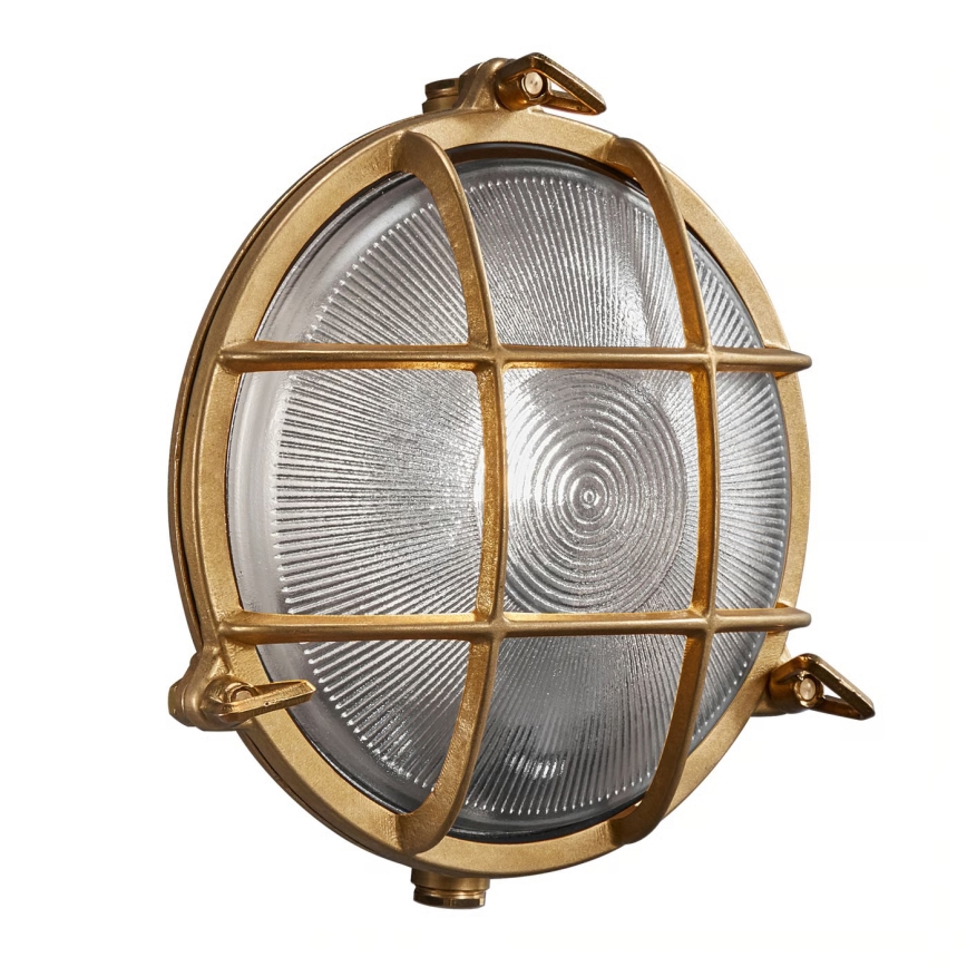 Nordlux - Välisseinavalgusti POLPERRO 1xE27/12,5W/230V IP64 messing
