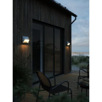 Nordlux - Välisseinavalgusti PONTIO 2xGU10/25W/230V IP54 hõbedane
