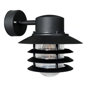 Nordlux - Välisseinavalgusti VEJERS 1xE27/60W/230V IP54 must
