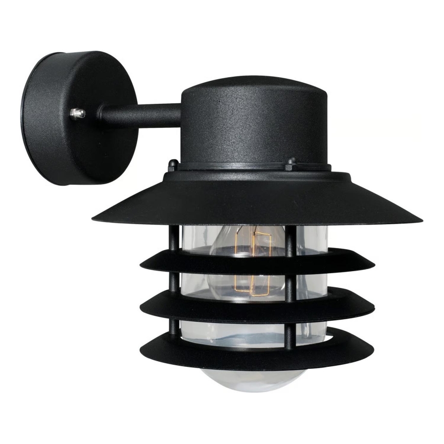 Nordlux - Välisseinavalgusti VEJERS 1xE27/60W/230V IP54 must