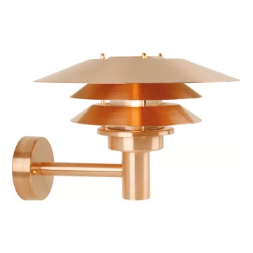 Nordlux - Välisseinavalgusti VENO 1xE27/60W/230V IP54 vaskne