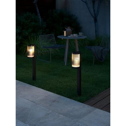 Nordlux - Välivalgusti COUPAR 1xE27/25W/230V IP54 80 cm must