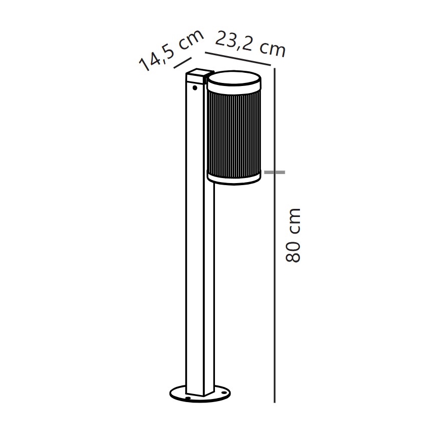 Nordlux - Välivalgusti COUPAR 1xE27/25W/230V IP54 80 cm valge
