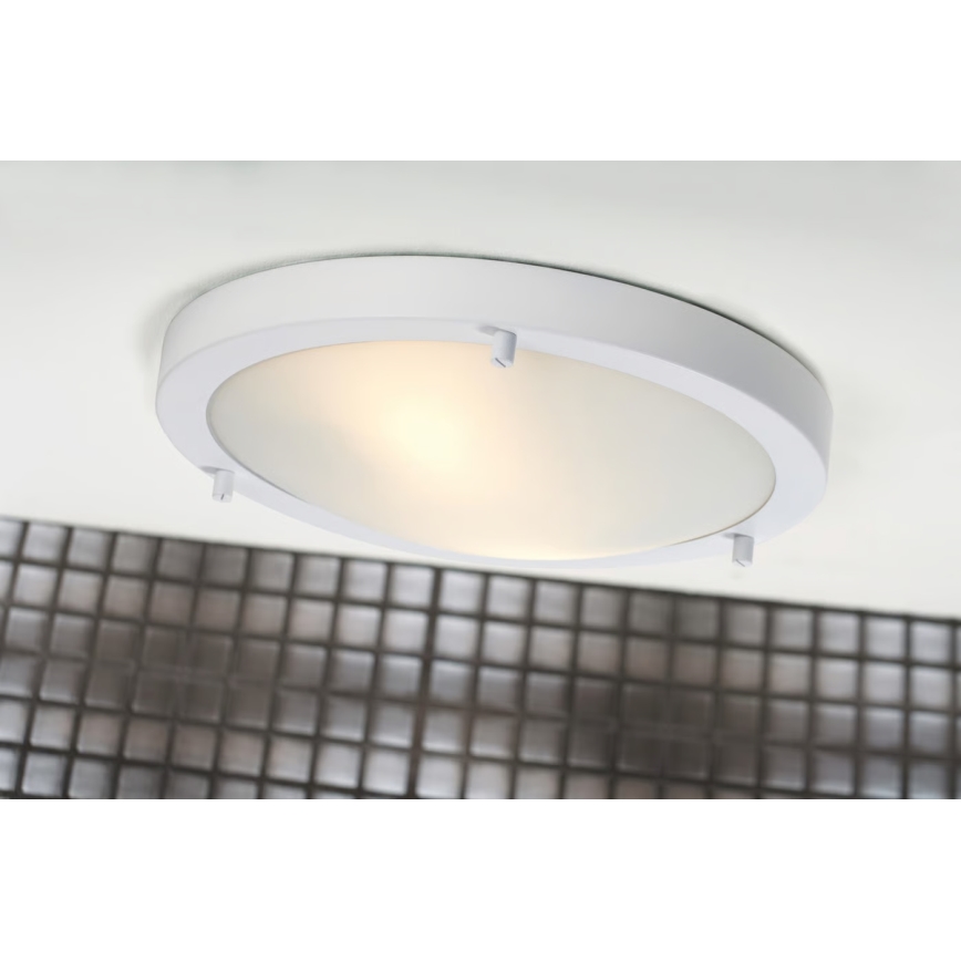 Nordlux - Vannitoa laelamp ANCONA 2xE27/40W/230V IP43 läbimõõt 31,5 cm valge
