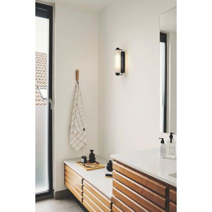 Nordlux - Vannitoa peegli valgusti NIMAL 2xE14/25W/230V IP44 must