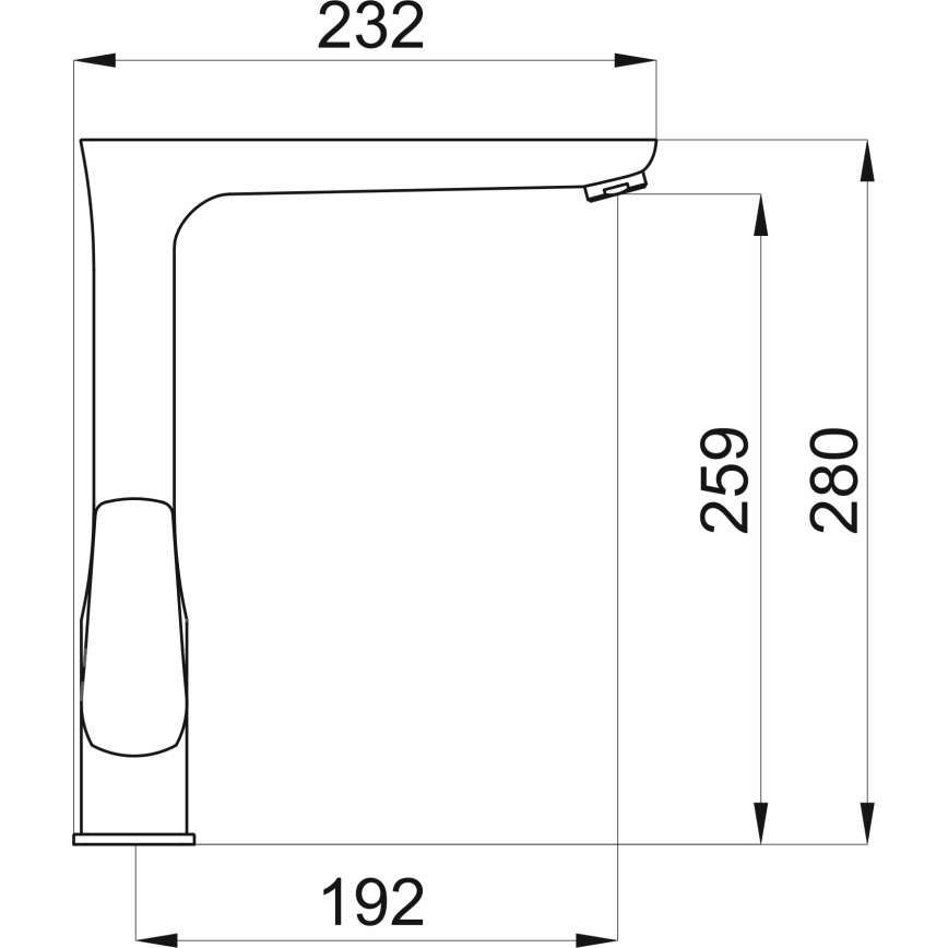 Novaservis - Köögisegisti METALIA läikiv kroom