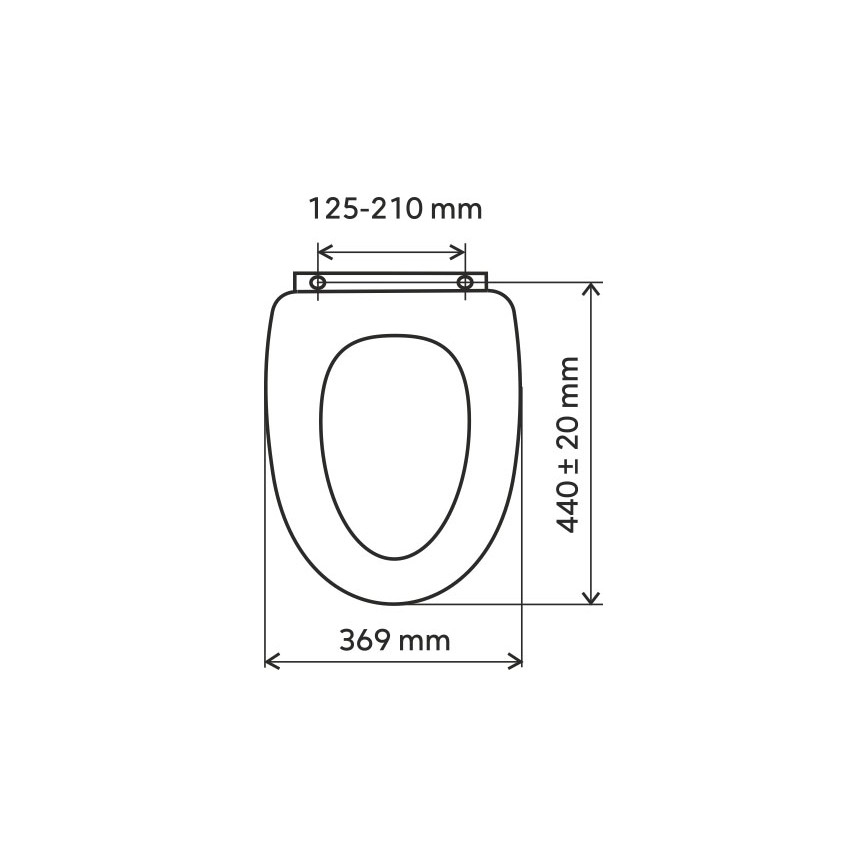 Novaservis - SoftClose tualettpoti kaas, duroplast, must