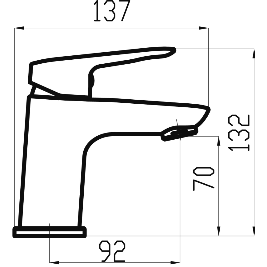 Novaservis - Valamu kraan METALIA 13,2 cm läikiv kroom