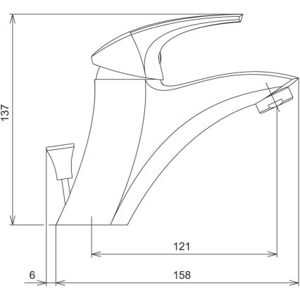 Novaservis - Valamu segisti METALIA valge