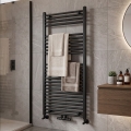Novaservis - Vannitoa rätikuradiaator 644W/230V 120x60 cm must, sirge