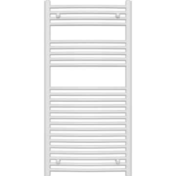 Novaservis - Vannitoa redelradiaator 644W/230V 120x60 cm, valge, ümar