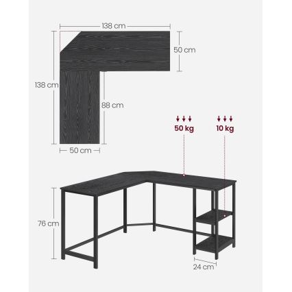 Nurgakirjutuslaud SOLEA must