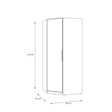 Nurgariidekapp MARO 94x213 cm artisan-tamm