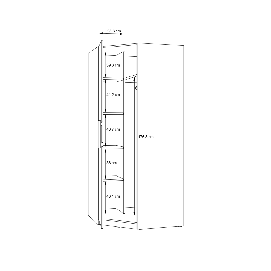 Nurgariidekapp MARO 94x213 cm artisan-tamm