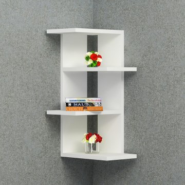 Nurgariiul MILANO 60x31,4 cm valge