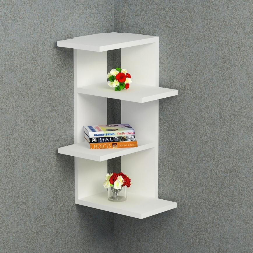 Nurgariiul MILANO 60x31,4 cm valge