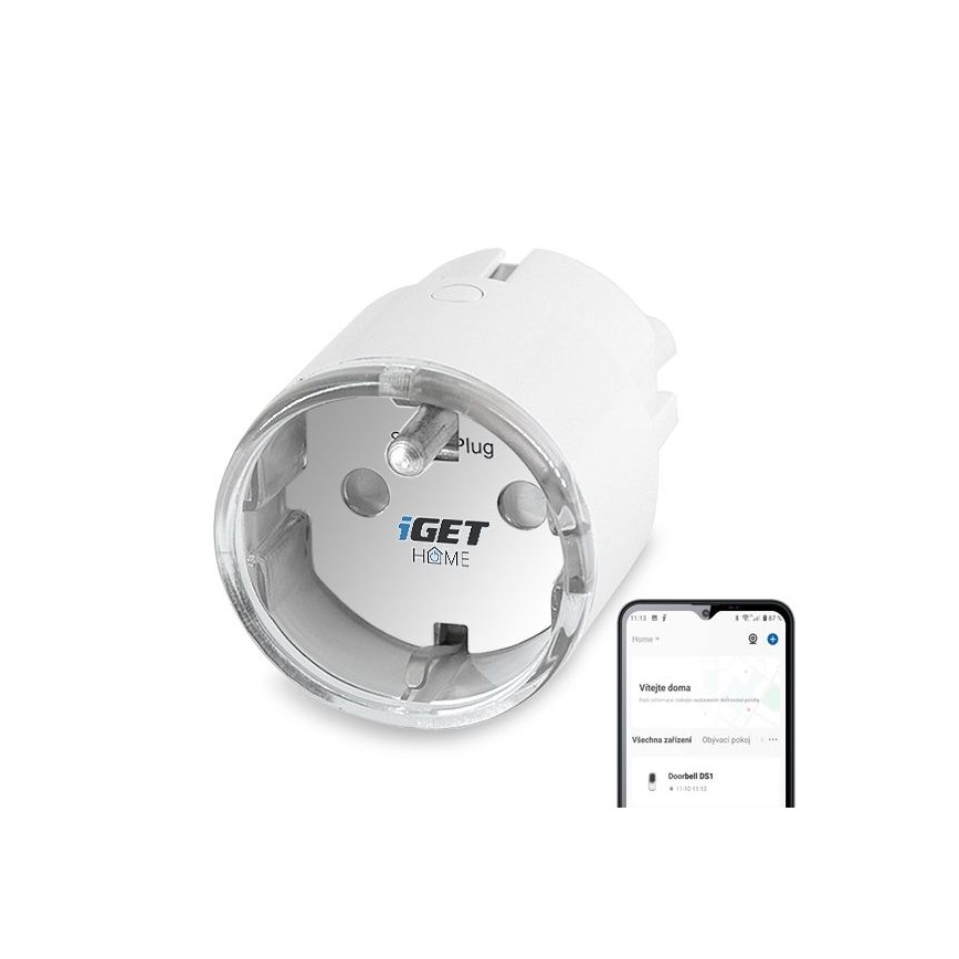 Nutika pistikupesa energiatarbimise mõõtmisega 3680W/230V Wi-Fi Tuya