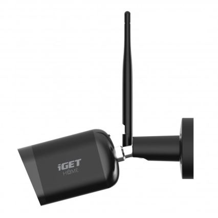 Nutika väliskaamera Full HD 1080p anduriga, 12V, IP65, Wi-Fi, Tuya, must