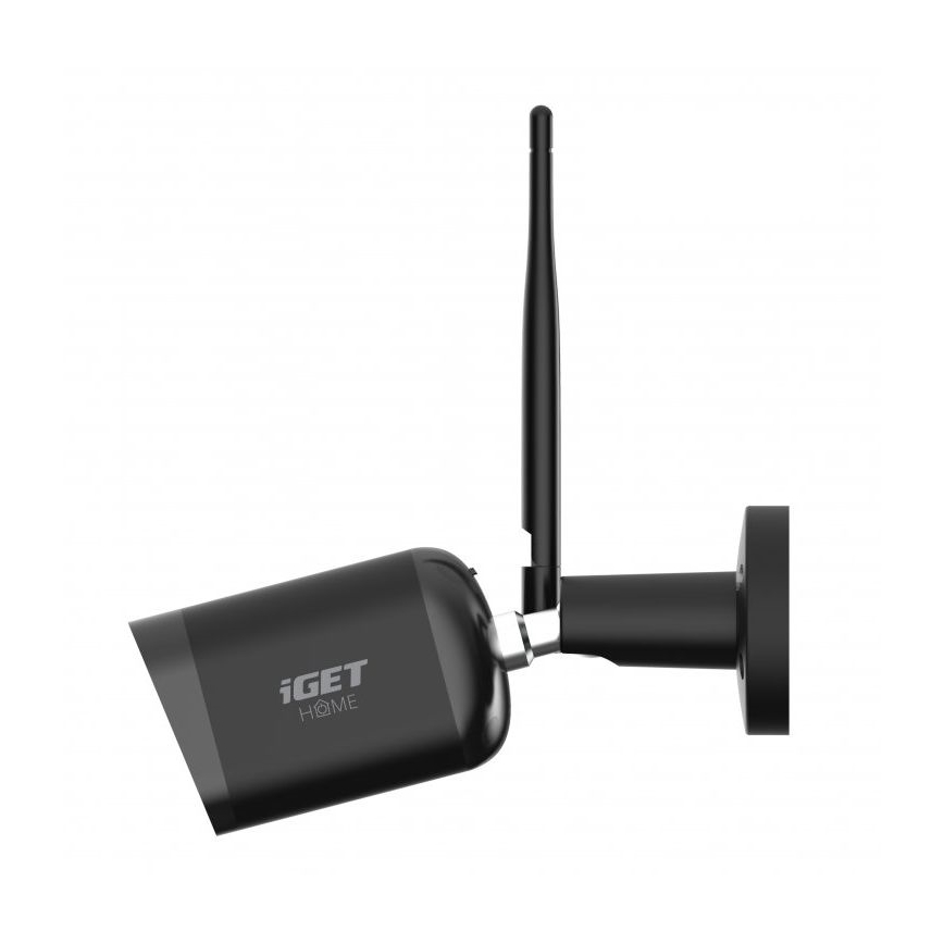 Nutika väliskaamera Full HD 1080p anduriga, 12V, IP65, Wi-Fi, Tuya, must
