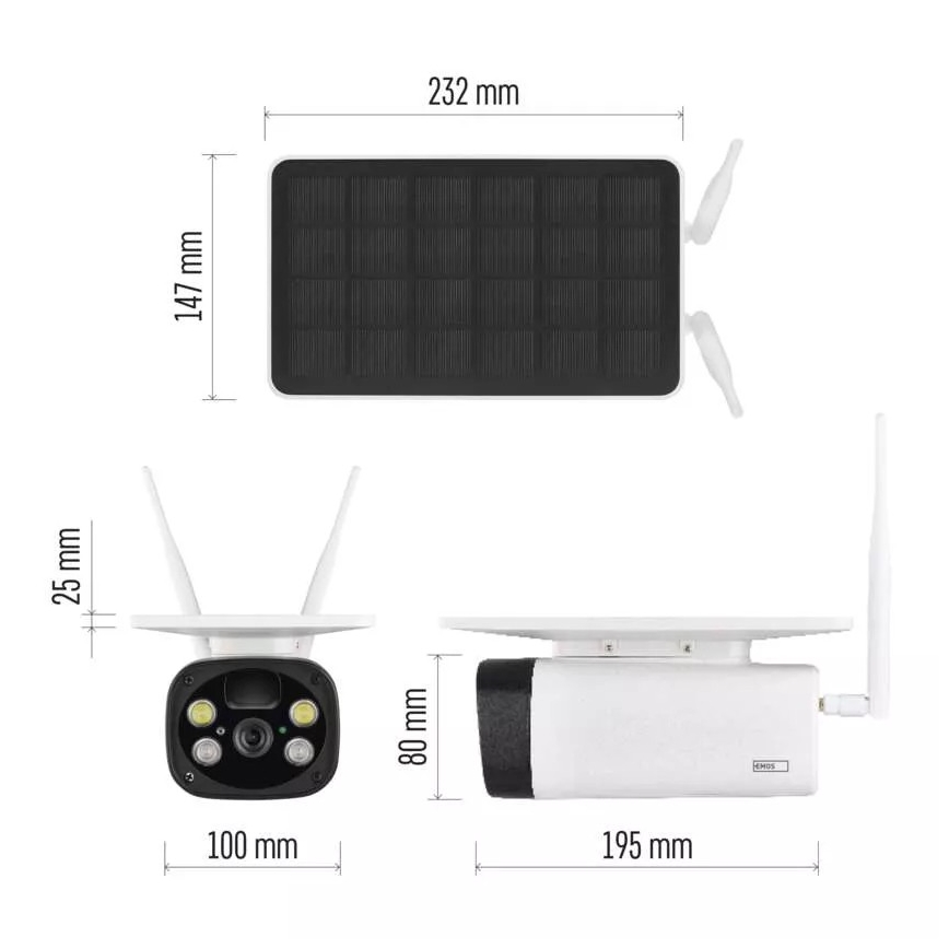 Nutikas IP välikaamera GoSmart 3,5W/5V 8800 mAh IP55