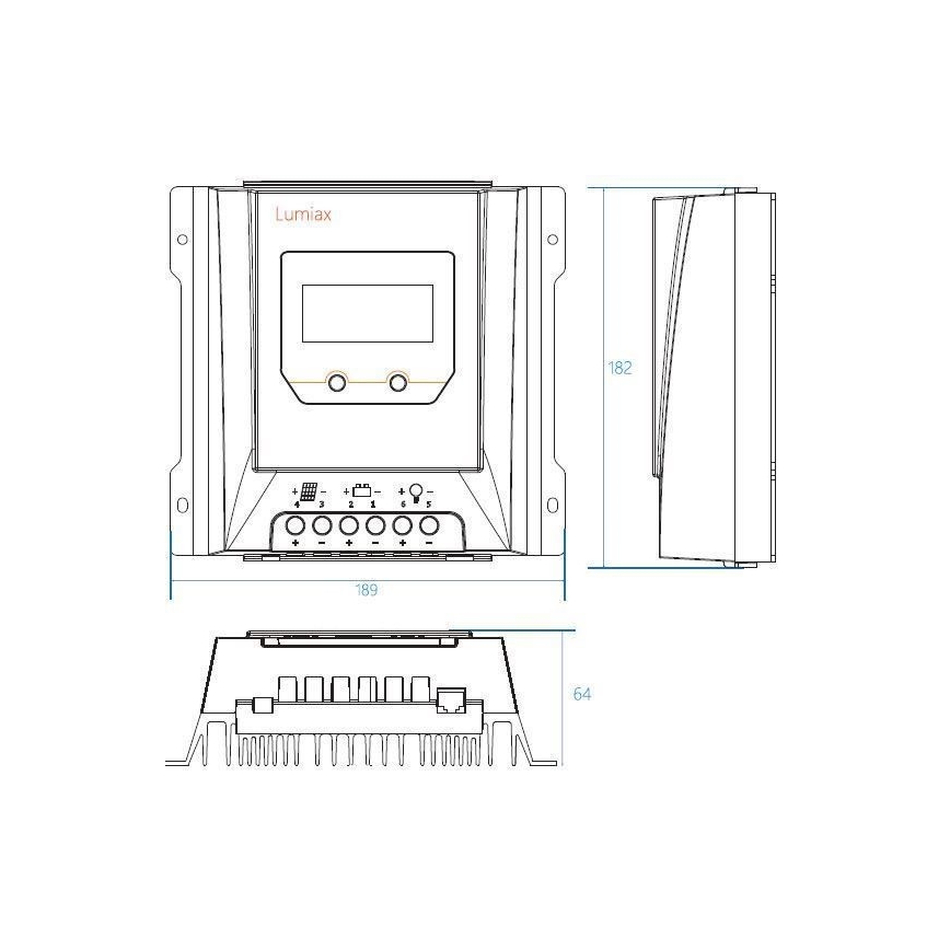 Nutikas päikesepaneeli laadimisregulaator MPPT 12-24V/20A IP32
