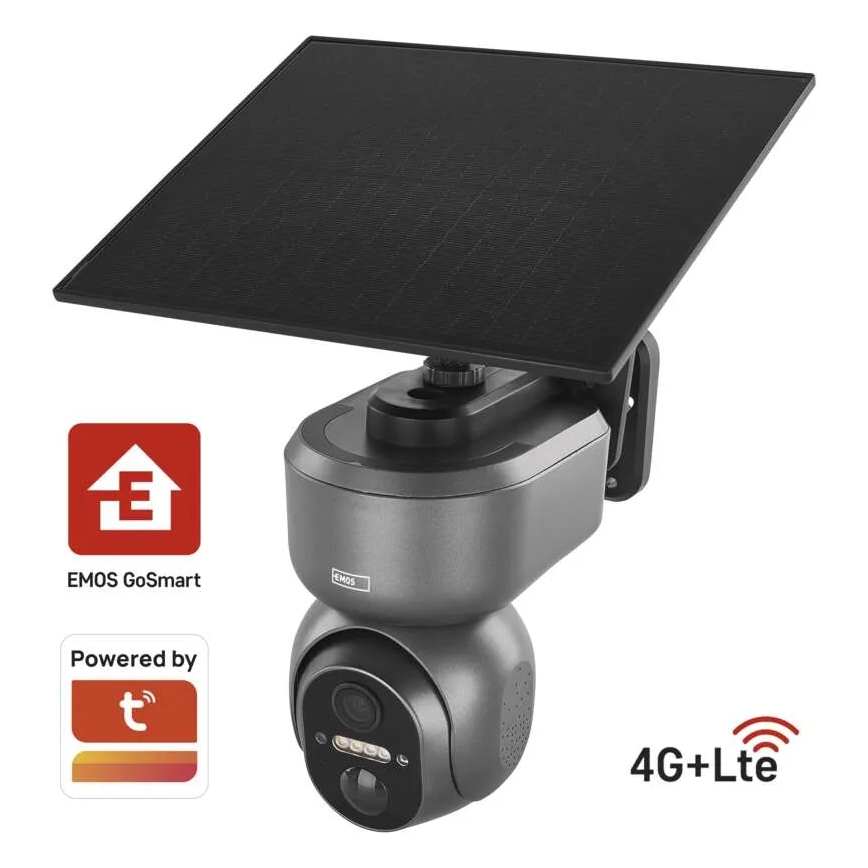 Nutikas päikesepaneeliga anduriga kaamera GoSmart 4G/LTE 10400mAh 5V IP65 Tuya