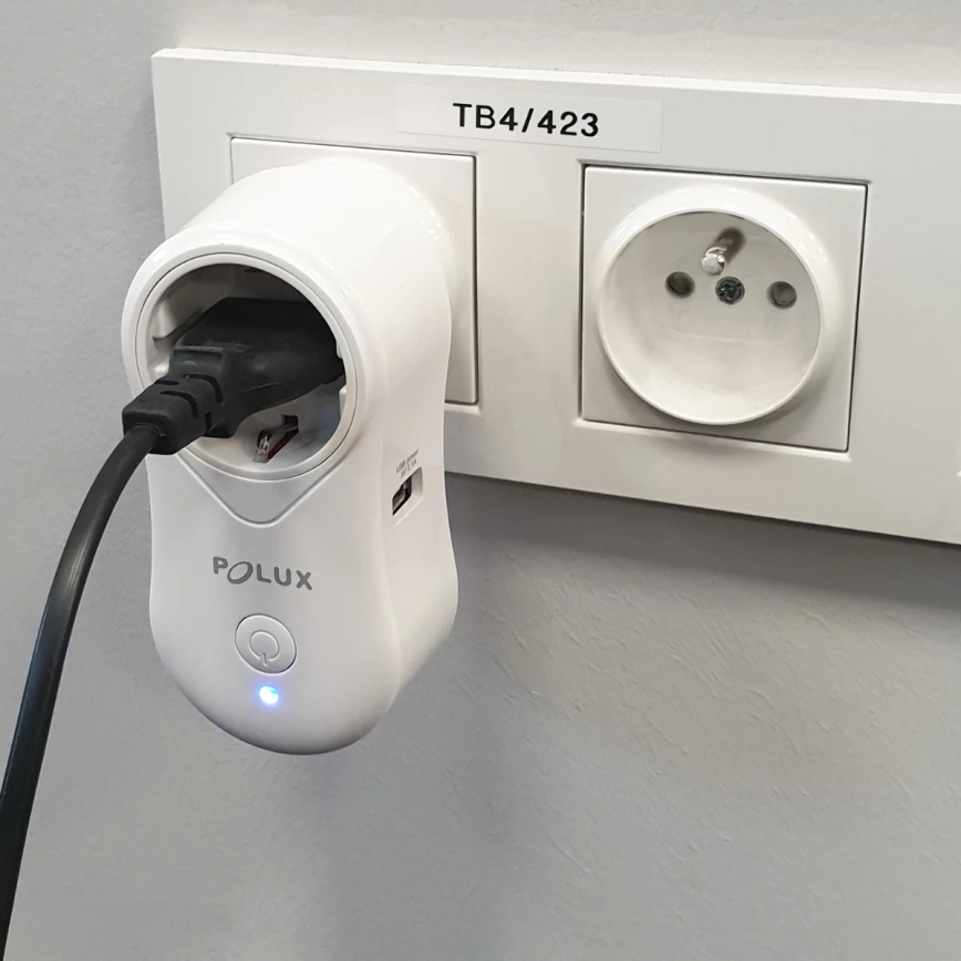 Nutikas pistikupesa SMART 3400W/230V Wi-Fi Tuya + USB SCHUKO