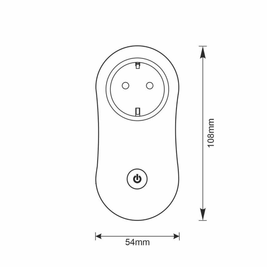 Nutikas pistikupesa SMART 3400W/230V Wi-Fi Tuya + USB SCHUKO