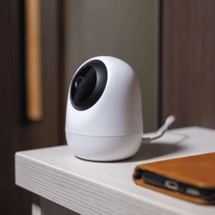 Nutikas pöörlev siseaamera liikumisanduriga GoSmart 5V Wi-Fi Tuya valge
