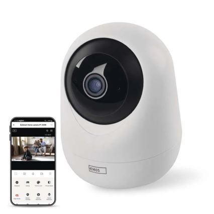 Nutikas pöörlev siseaamera liikumisanduriga GoSmart 5V Wi-Fi Tuya valge