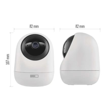 Nutikas pöörlev siseaamera liikumisanduriga GoSmart 5V Wi-Fi Tuya valge