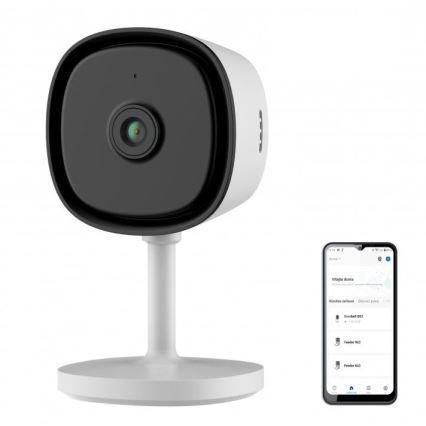Nutikas sisekaamera Full HD 1080p-anduriga, 5 V, Wi‑Fi, Tuya, valge