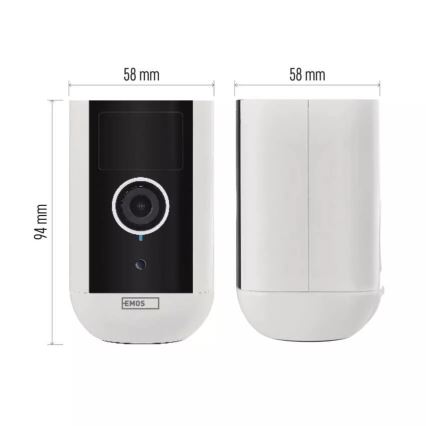 Nutikas välikaamera liikumisanduriga GoSmart 5V 9600mAh IP65 Wi-Fi Tuya