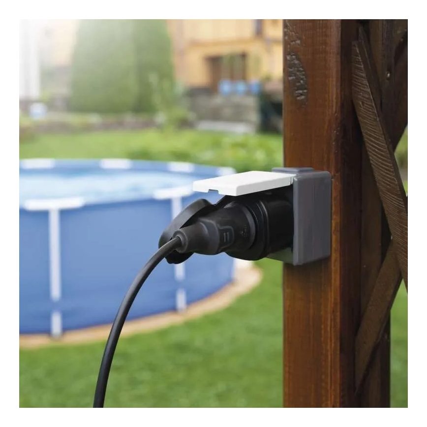 Nutikas välipistikupesa GoSmart 3680W/230V/16A Wi-Fi Tuya IP44