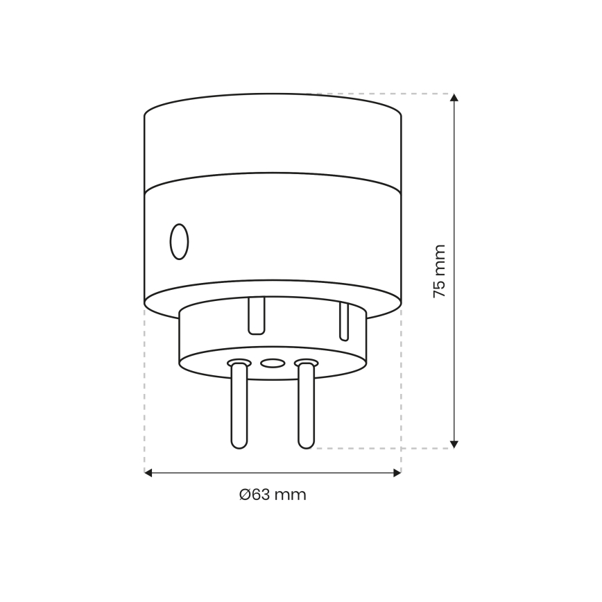 Nutipistik 2300W/230V/10A Wi-Fi Tuya