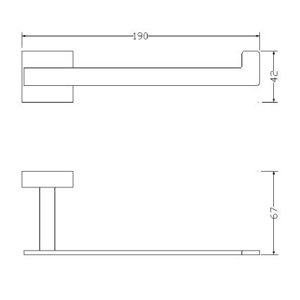 OMNIRES 8151BCR - Tualettpaberihoidja  LIFT läikiv kroom