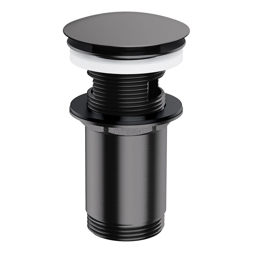 OMNIRES A706AT - Valamu äravoolupesa CLICK-CLACK d. 6,6 cm harjatud antratsiit