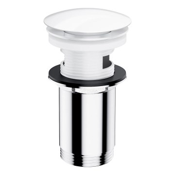 OMNIRES A706BP - Valamu äravoolupesa CLICK-CLACK d. 6,6 cm läikiv valge