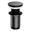 OMNIRES A706GR - Valamu äravoolupesa CLICK-CLACK d. 6,6 cm harjatud grafiit