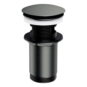 OMNIRES A706GR - Valamu äravoolupesa CLICK-CLACK d. 6,6 cm harjatud grafiit