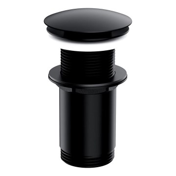 OMNIRES A716BL - Valamu äravoolupesa CLICK-CLACK d. 6,6 cm poolmatt must