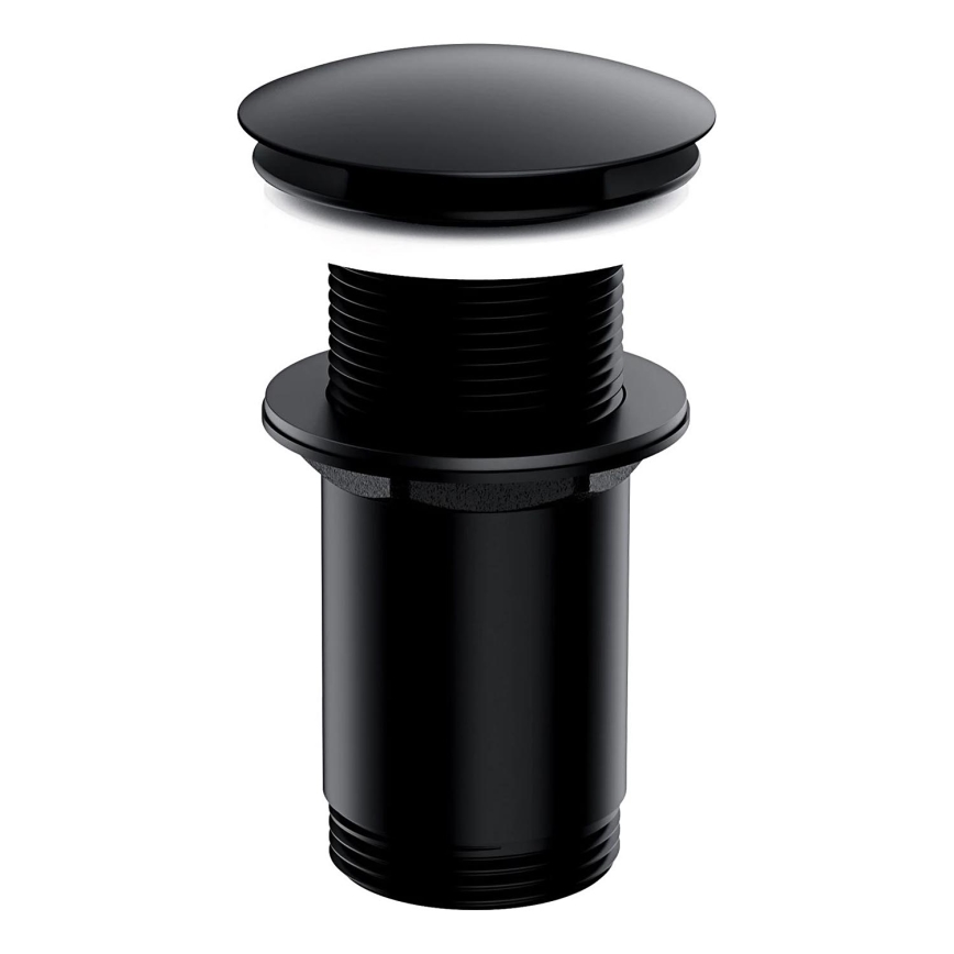 OMNIRES A716BL - Valamu äravoolupesa CLICK-CLACK d. 6,6 cm poolmatt must